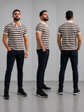 Polo rayé homme